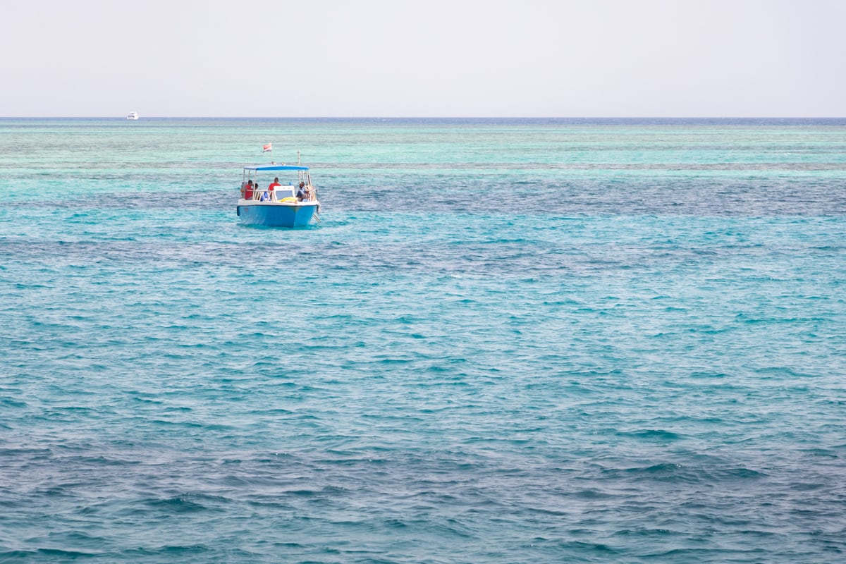 Bateau en mer Rouge à Hurghada
