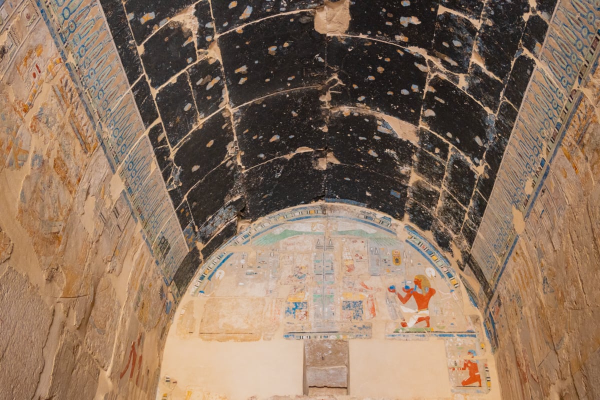 Hatshepsut's burial chamber in Luxor