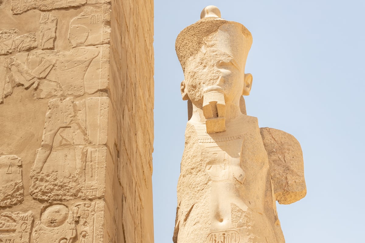 Colossus of the Karnac temple in Luxor