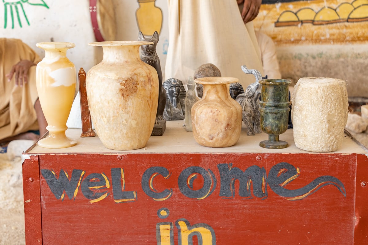 Alabaster factory in Luxor