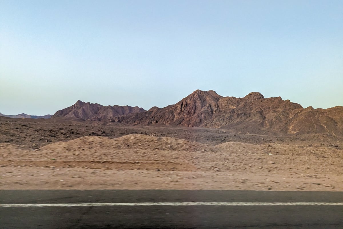 Mountains in the Hurghada desert