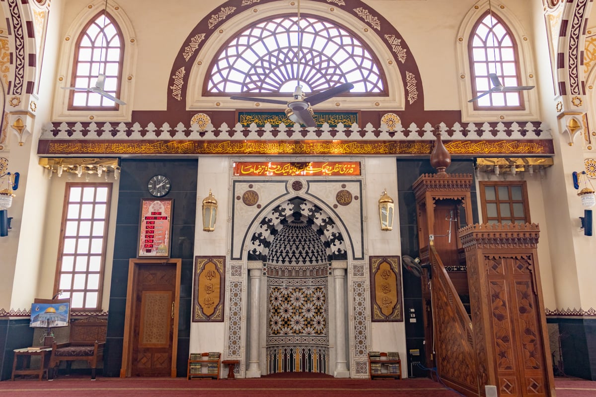 Mur de la qibla dans la mosquée d'Hurghada