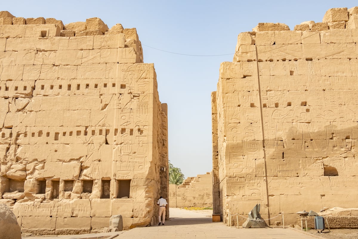 Pylon of the Karnac temple in Luxor