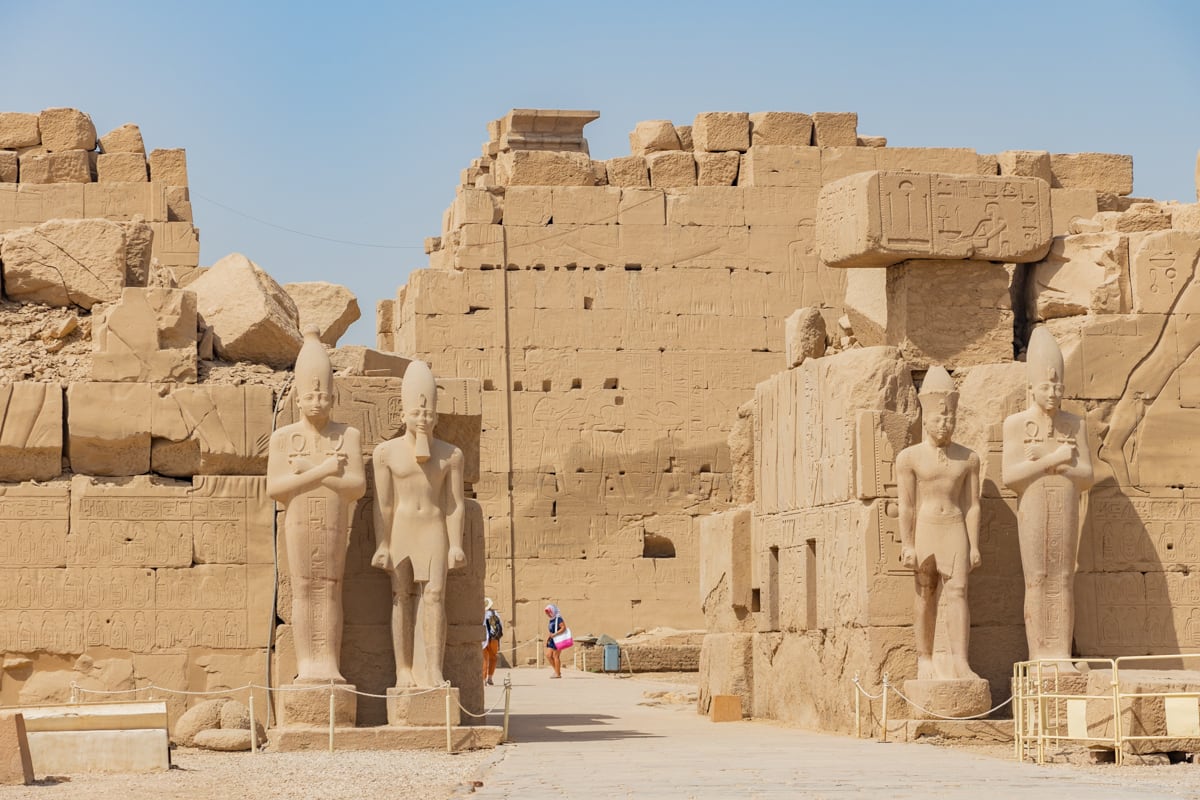 Pylon of the Karnac temple in Luxor