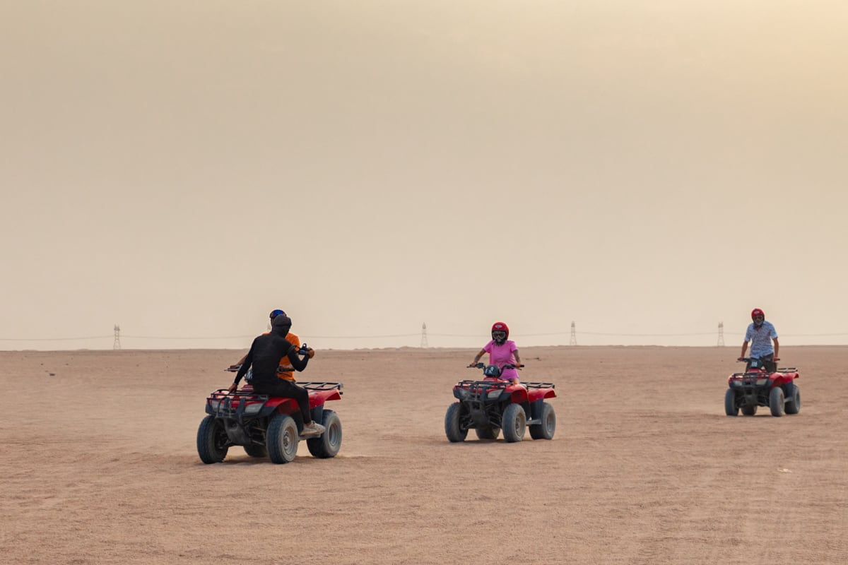 Quad photographié lors de l'excursion à Hurghada