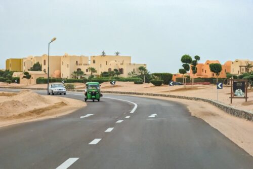 Route d'El Gouna à Hurghada