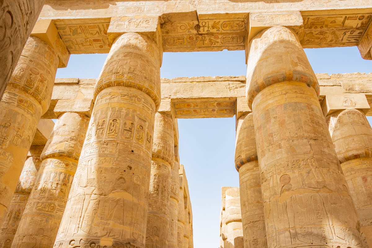 Hypostyle Hall Of The Karnac Temple In Luxor