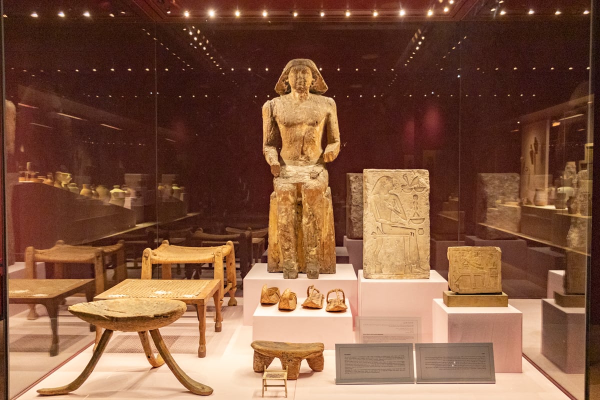 Vitrine d'exposition de l'Hurghada Museum