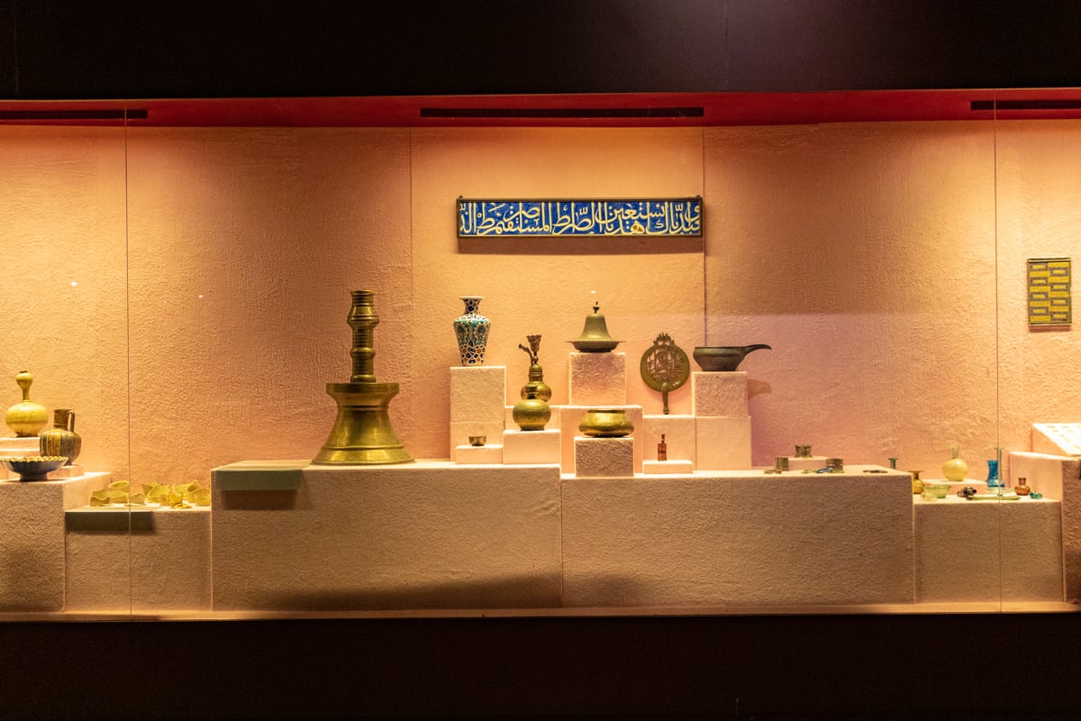 Vitrine de l'Hurghada Museum