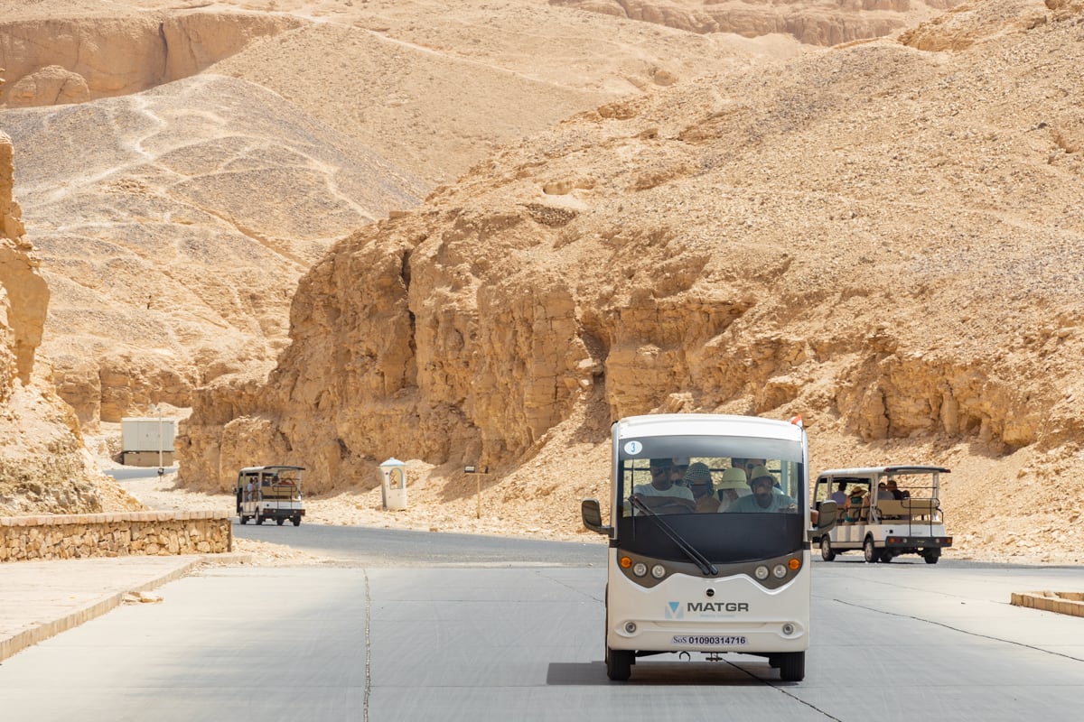 Carriage in Luxor's Valley of the Kings  