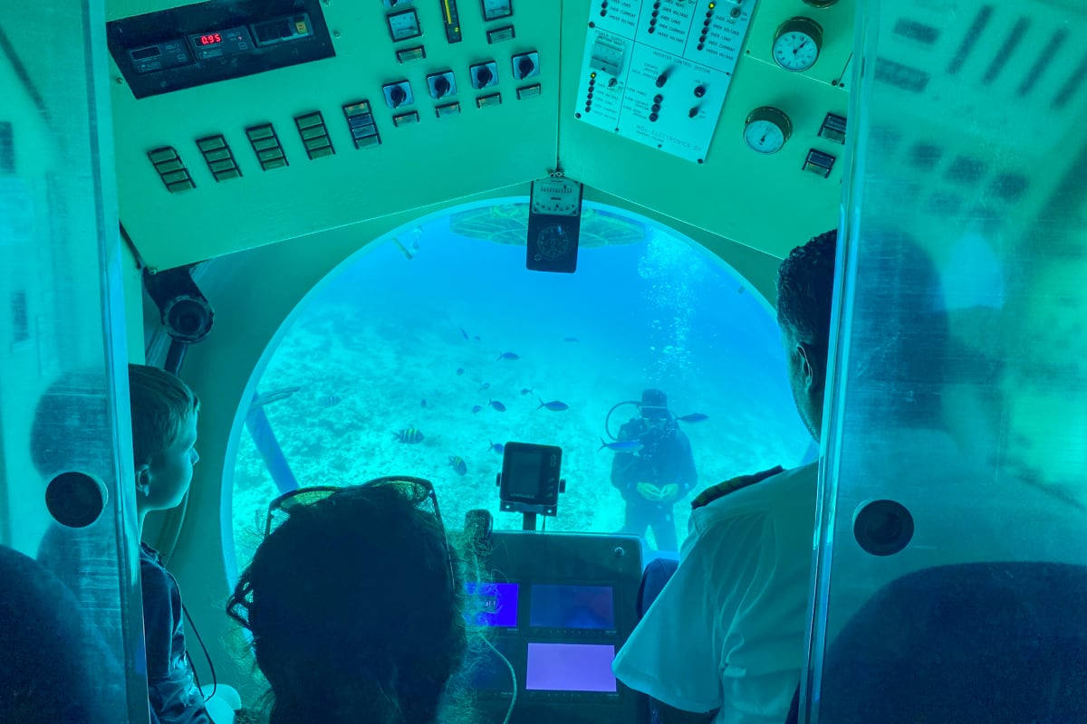 Cockpit du sous-marin d'Hurghada