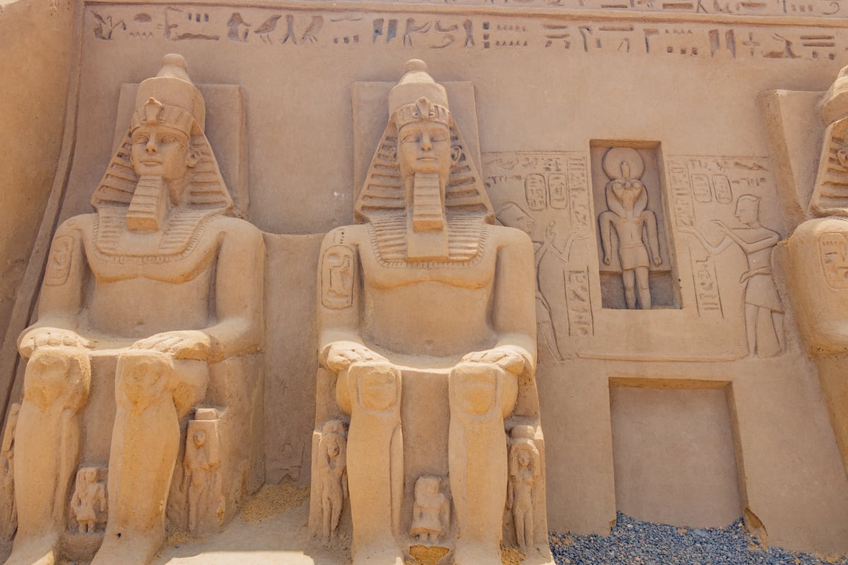 Temple d'Abou Simbel au Sand City d'Hurghada